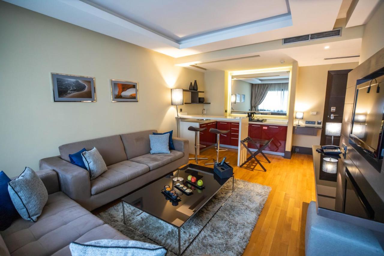 Gray Boutique Hotel Казабланка Екстериор снимка A living room in a serviced apartment in Istanbul, Turkey